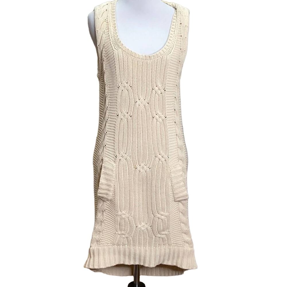 Shae Anthropologie Cream Sweater Dress Medium